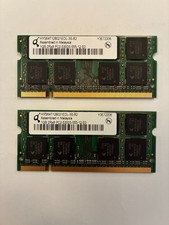 Two (2) Qimonda HYS64T128021EDL-3S-B2, 1GB 2Rx8 DDR2 laptop memory modules picture