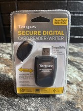Targus Secure Digital SD Card Reader Writer USB High Speed For PC/Mac New Sealed picture