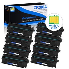 8PK CF280A 80A BLK Toner Cartridge For HP LaserJet Pro 400 M401a M401dw M425dn picture