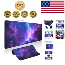 Durable Galaxy Space Gaming Mousepad - Large Non-Slip Pad 31.5