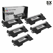 LD 5pk for Brother TN450 HY Black Toner Cartridge DCP-7060D DCP-7065DN TN-450 picture