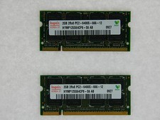 HYMP125S64CP8-S6 4GB 2X2GB PC2-6400 DDR2 800Mhz So-Dimm 200pin Laptop Mem Hynix picture