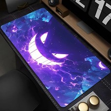 Pokemon Gengar Mouse Pad XL Gaming Desk Mat Speed Surface 35