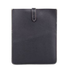 Montana West Tablet Slim Sleeve Black Genuine Leather NEW picture