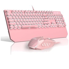 Cute Light Up Mechanical Keyboard with Red Switches picture