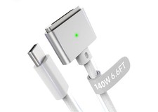 6.6-foot 3 USB-C magnetic cable compatible w/MacBook Air Pro M4/M3/M2 charger picture
