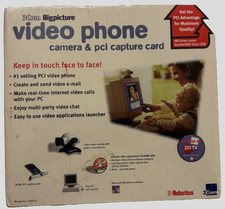 3Com Big Picture Video Phone Camera PCI Card Model No. 1689-02 Vintage 1998 New picture