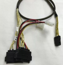 SA-8782-HDD-1M Internal MiniSAS SFF-8087 to (2) SFF-8482 29pin SAS Drive Cable picture