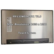 NV133WUM-T01 V3.0 Matrix 13.3 inch 1920x1200 Touch Laptop LCD Screen Panel 40Pin picture