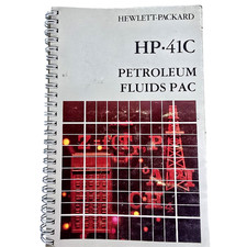HP HP-41C Petroleum Fluids Pac Spiral Manual 00041-90288 1982 USA Vintage picture
