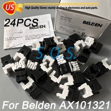 24* Jack Module Black For Belden AX101321 Category 6 KeyConnect RJ45 Unshielde picture
