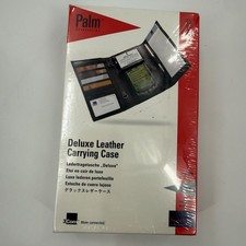 Vintage Palm V Series Deluxe Leather Carrying Case 3Com NIB New Old Stock picture