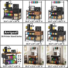 3D Printer Stand with Filament Storage – Heavy Duty Metal 3D Printer Table with picture