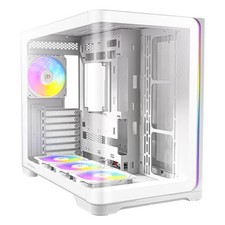 Antec C5 CURVE ARGB White Case Computer Mid Tower ATX ARGB Fans 0-761345-10226-1 picture