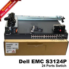 Dell PowerSwitch S3124P 24-Ports 1GbE PoE+ L3 2x 10GbE Switch F8NYC 463-7670 picture