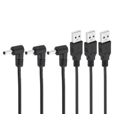 3 x 3Ft USB 2.0 a Type to DC 3.5x1.35mm 90 Degree Angle Barrel Jack Power Cable picture