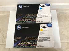 Lot 2 Genuine HP 641A CYAN and YELLOW  picture