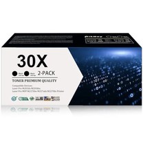 30X Black High-Yield Toner Cartridge 2-Pack Replacement for HP 30X 30A Black ... picture