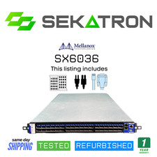 ♻️ Mellanox SX6036 36 Port 40GB Homelab Switch Dual PSU w/ MLNX-OS⚡Fast Ship picture