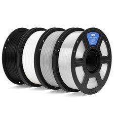 4KG PETG 3D Printing Filament Bundle 1.75mm Black White Gray Clear 3D Printer picture