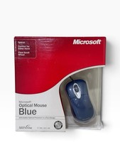 Microsoft Optical Mouse Blue K81-00004 USB/PS2 New Old Stock 2003 picture