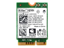 Intel Killer AX1650i (2x2) Wireless Wi-Fi 6 Bluetooth 5.1 AX201NGW 0ND6M1 picture