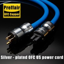 Preffair Audiophile OFC HiFi Speaker Audio Power Cable US AC Main Supply Cord picture
