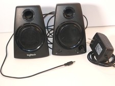 LOGITECH Z130 2 PIECE MULTIMEDIA STEREO SPEAKERS W/ POWER ADAPTER picture