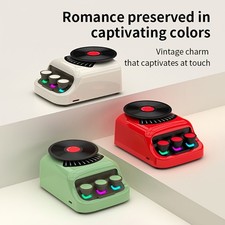 Space Saving Durable Stylish Retro Vinyl Record Style Wireless Bluetooth Speaker picture