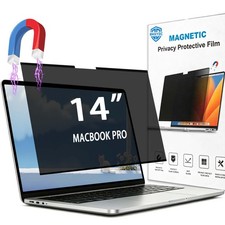 Magnetic Privacy Screen for MacBook Pro 14 Inch | 26° Removable Black Anti-sp... picture