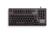 CHERRY ELECTRICAL G80-11900LUMEU-2 Black Compact Keyboard with Built-In Touchpad picture