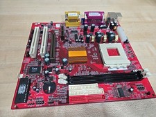 Vintage PC-Chips M810L REV 7.1 A Socket 462 Motherboard w/ IO Plate AMD UNTESTED picture