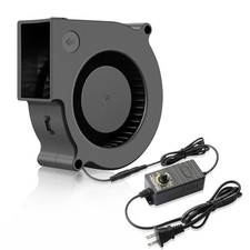Wathai 75mm x 30mm Blower Fan Dual Ball with AC 110v - 240V Speed Control picture