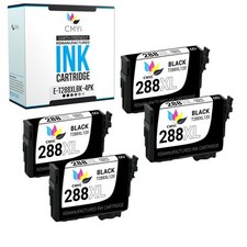 4X CMYi Replacement T288 XL Black Ink Cartridge for Epson Expression XP446 XP257 picture