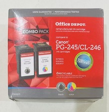 Office Depot Canon PIXMA Black PG-245 Color CL-246 Ink Cartridges Fits 17-Models picture