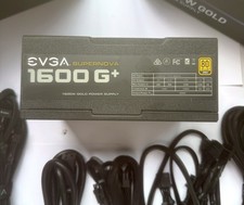 EVGA SuperNOVA 1600 G+ 1600W 80+ Gold Fully Modular PSU Tested w/ Box & Cables picture