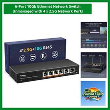 Ultra-Fast 6-Port 10Gb Ethernet Switch with 4x2.5G Ports for Seamless Streaming picture