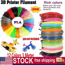 3D Pen Filament 323 Feet (12  Colors), 3D Printing Pen Refills PLA Filament picture