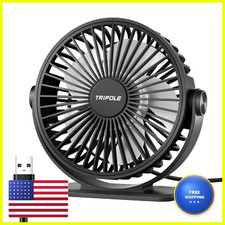 Tripole Desk Fan Usb Powered Small Portable Fan 3 Speeds Adjustable Strong picture