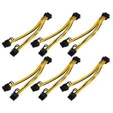 10x CPU 8 Pin to Dual PCIe 2X 8 Pin (6+2) Splitter Power Cable for Graphics Card picture
