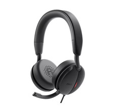 Dell WH5024 Wired USB-A Over-Ear Headset Black Mic w/Inline Remote & Carry Pouch picture