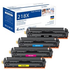 4PK W2180X Toner Fits HP 218X LaserJet Pro 3201dw MFP 3301 3301fdw [NO CHIP] picture