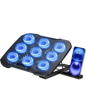 ⁠Laptop Cooling Pad Fan Stand 12-15.6” 2600RPM Quiet Dual USB w/ Phone Holder⁠ picture