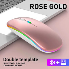 2.4GHz Wireless Optical Mouse USB Rechargeable RGB Cordless Mice For PC Laptop picture