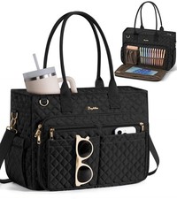 Bagstellar Teacher Tote Bag for Women, 15.6