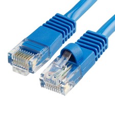 15FT Cat5e Ethernet Cable UTP LAN Network Patch Cord RJ45 Cat 5e Cable - Blue picture