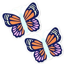 Bundle of 2 - HeyDay Butterfly-Shaped Non-Slip Mouse Pad - Coral Pink (7