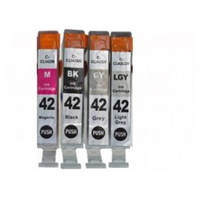 4 PACK CLI-42 M B Gray Light Gray Ink Cartridges for Canon PIXMA PRO-100 Printer picture