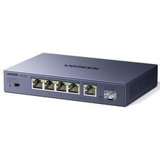 UGREEN 2.5Gb Switch, 6-Port Ethernet Switch, 5 x 2.5Gb + 1 x 10Gb SFP+, Stand... picture