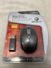 Targus Stow N Go AMW25US Wireless Computer Optical Mouse- Grey and Black New picture